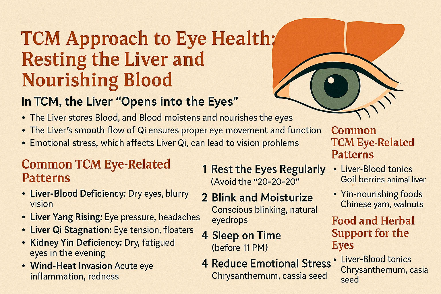 TCM Approach to Eye Health: Resting the Liver and Nourishing Blood
