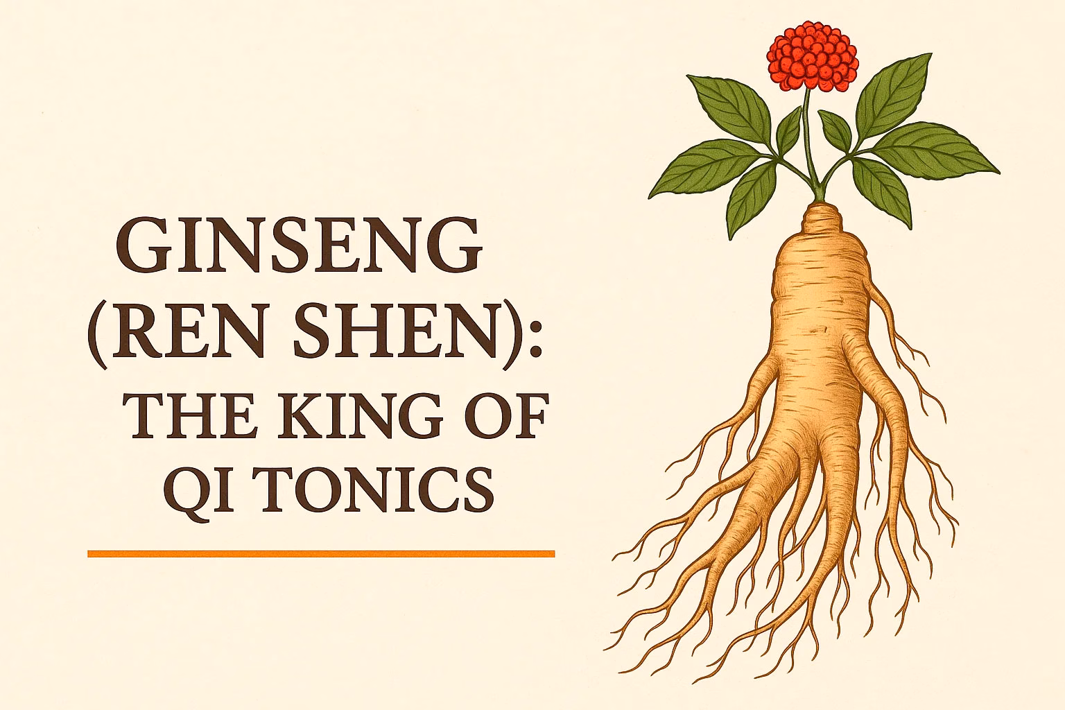 Ginseng (Ren Shen): The King of Qi Tonics