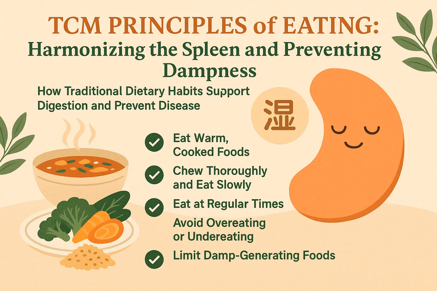 TCM Principles of Eating: Harmonizing the Spleen and Preventing Dampness