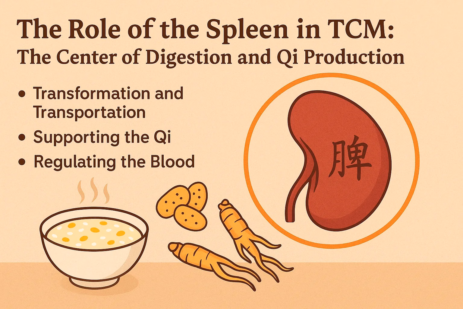 The Role of the Spleen in TCM: The Center of Digestion and Qi Production